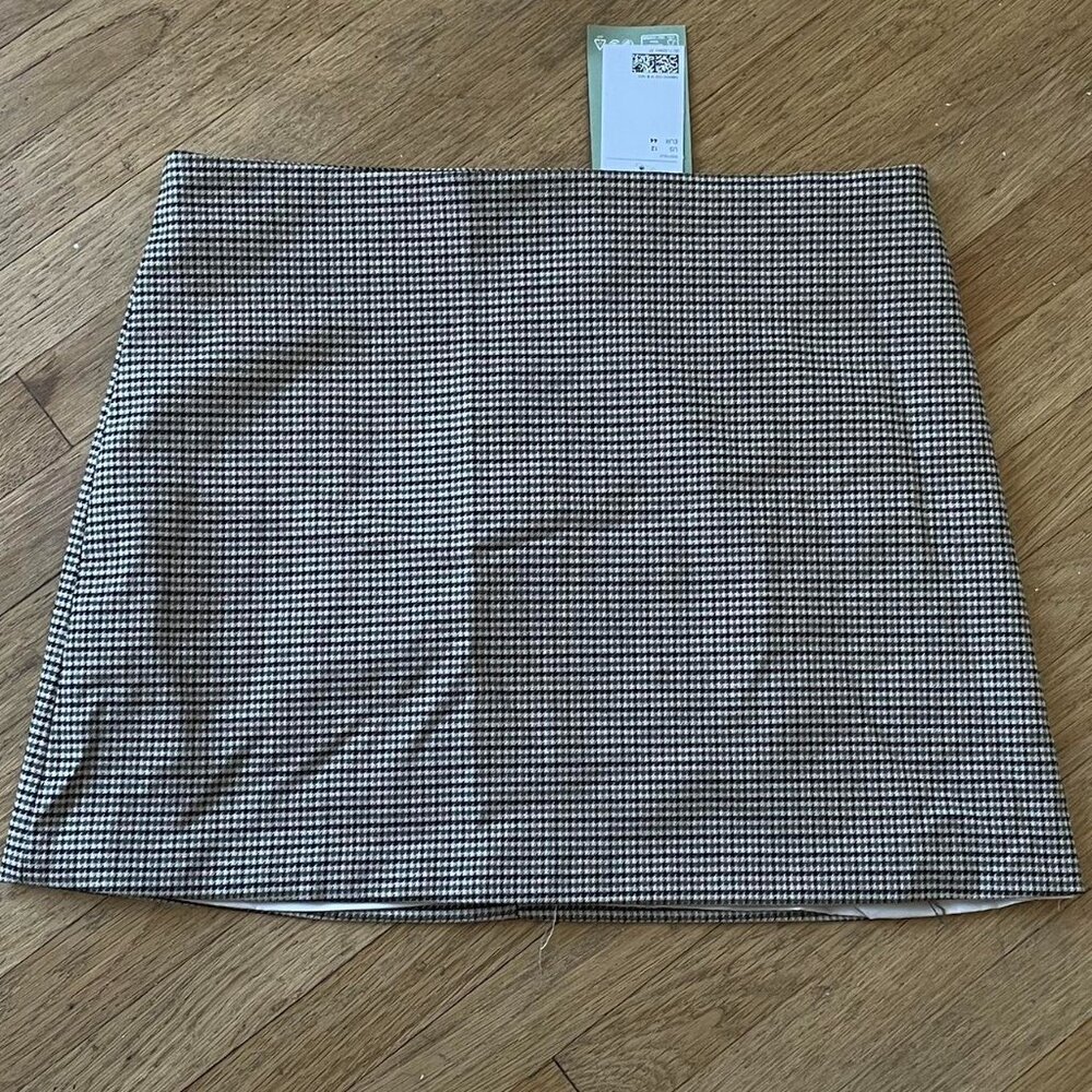 Mini Skirt  Houndstooth woven - NWT